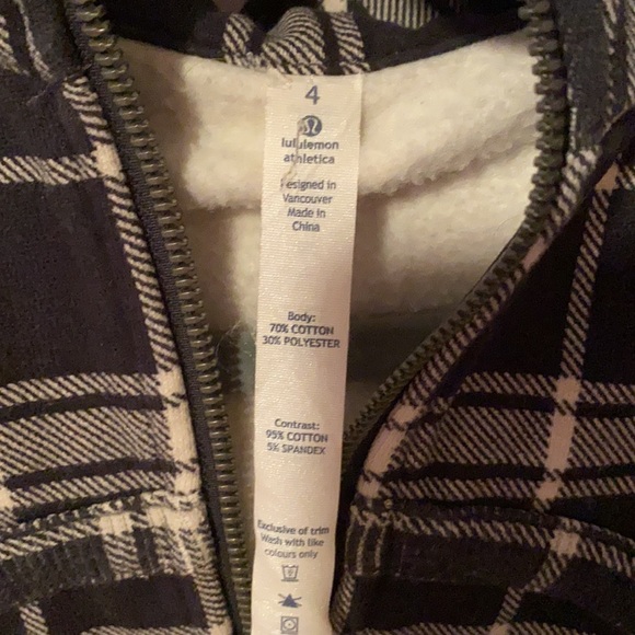 Lululemon Varsity Plaid Scuba size 4 - Picture 6 of 10